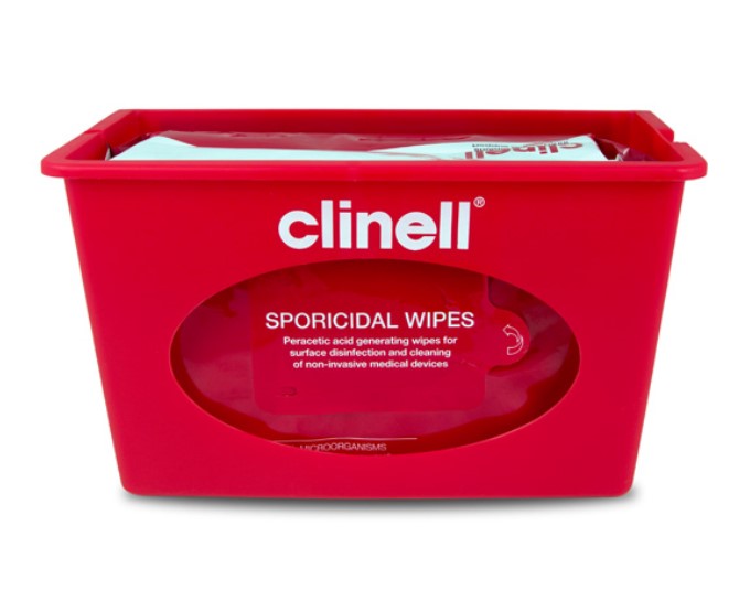 Clinell dispenser rood- Peracetic Acid Wipes   